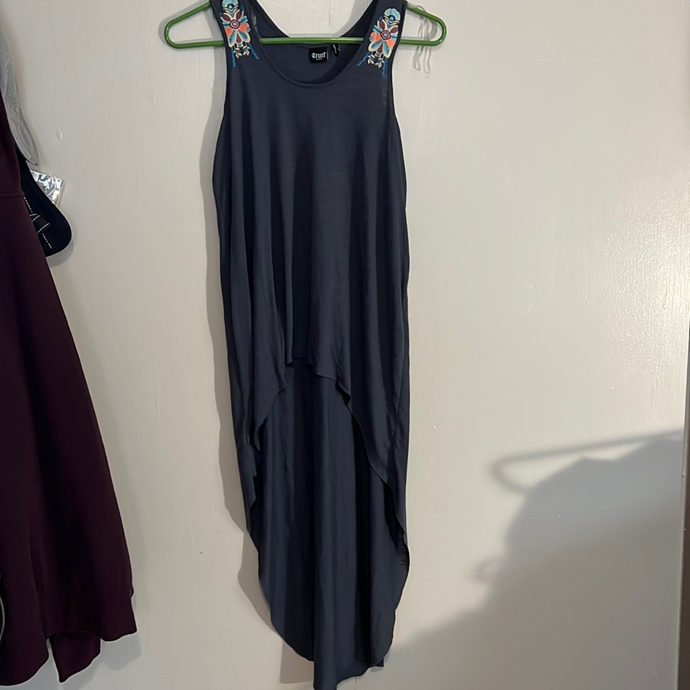 Blue highlow top
